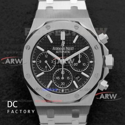 Best Replica Swiss AAA Audemars Piguet Royal Oak Black Chronograph 41mm Watch